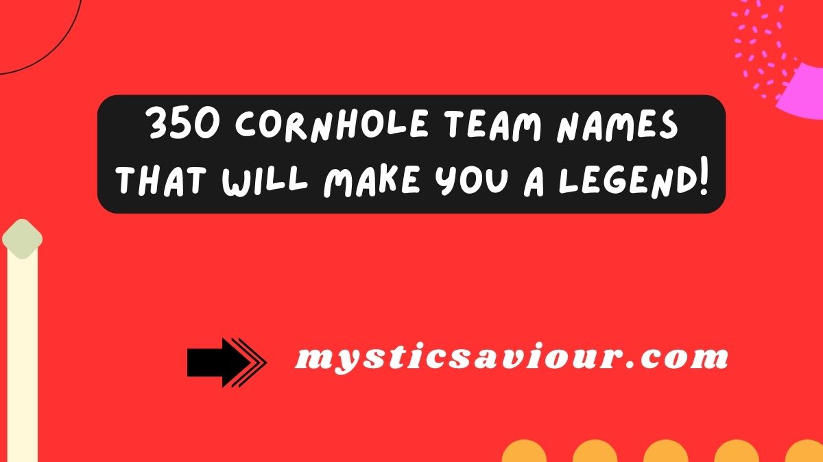 350 Cornhole Team Names That Will Make You a Legend!