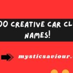 400 Creative Car Club Names!