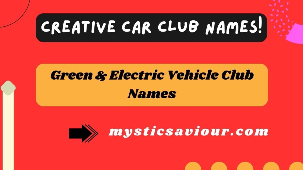 400 Creative Car Club Names!