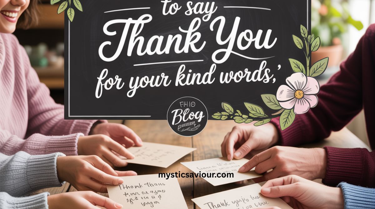 20 Other Ways to Say “Thank You for Your Kind Words”