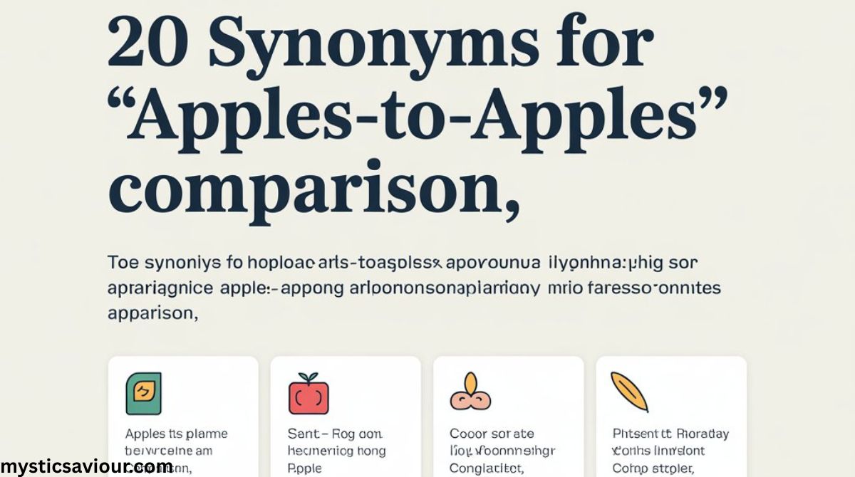 20 Synonyms for “Apples-to-Apples” Comparison