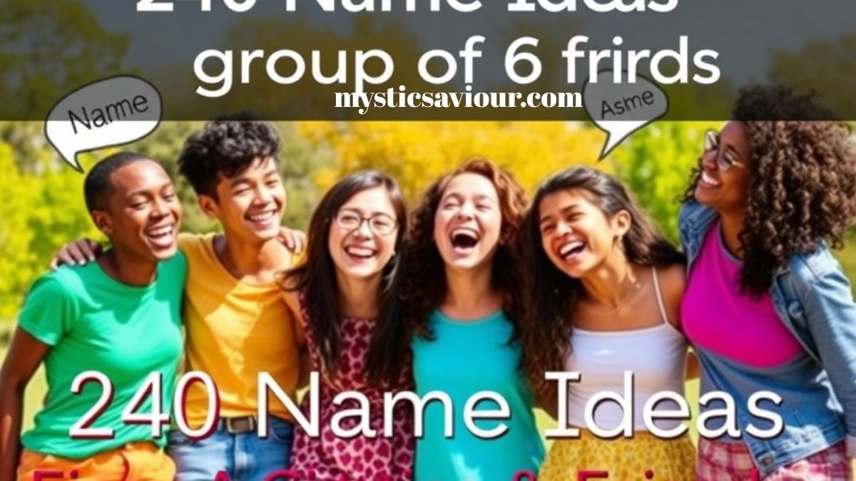 240 Name Ideas for a Group of 6 Friends