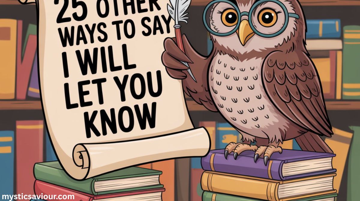 25 Other Ways to Say “I Will Let You Know”