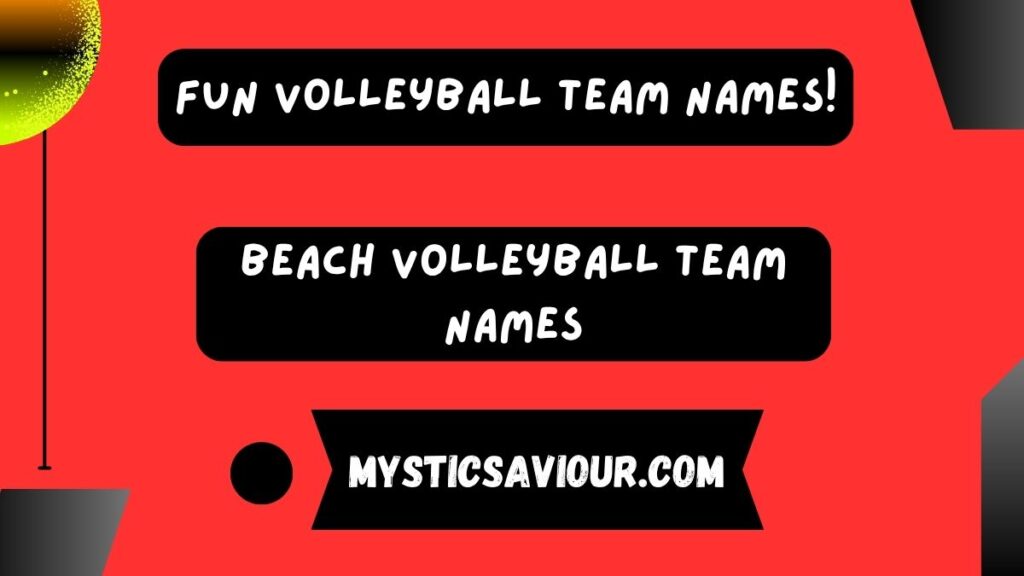 380 Fun Volleyball Team Names!