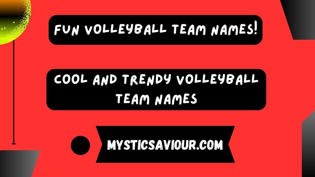 380 Fun Volleyball Team Names!