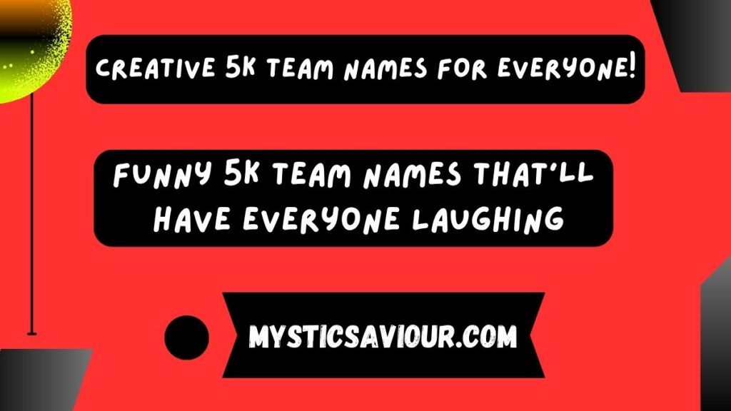 250 Creative 5K Team Names For Everyone!