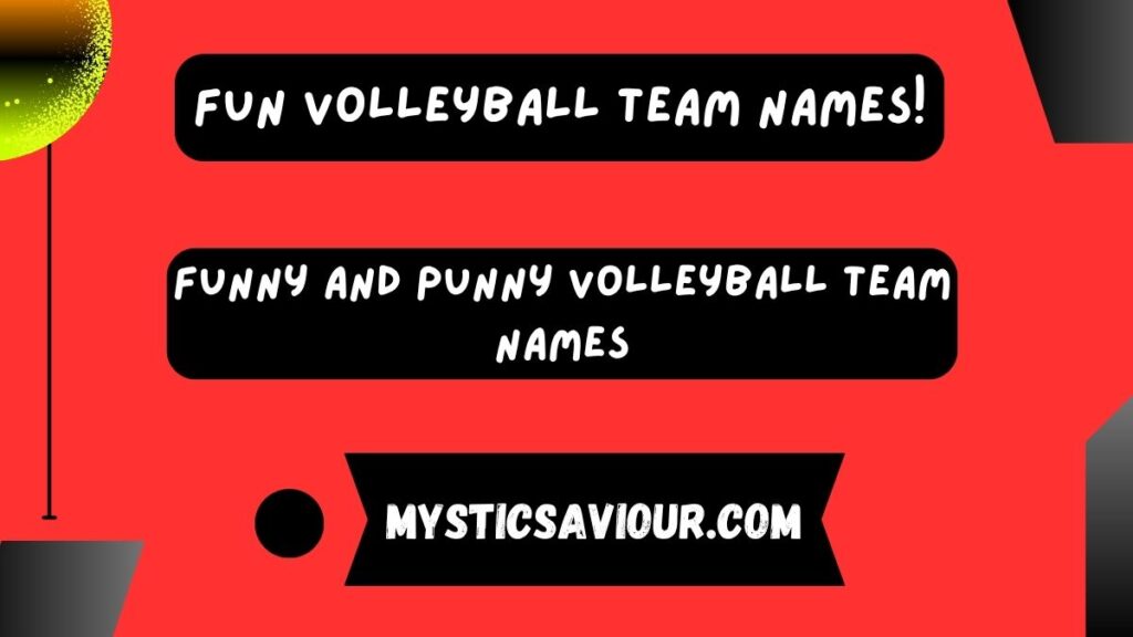 380 Fun Volleyball Team Names!