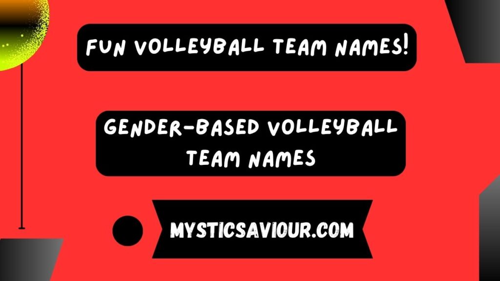 380 Fun Volleyball Team Names!