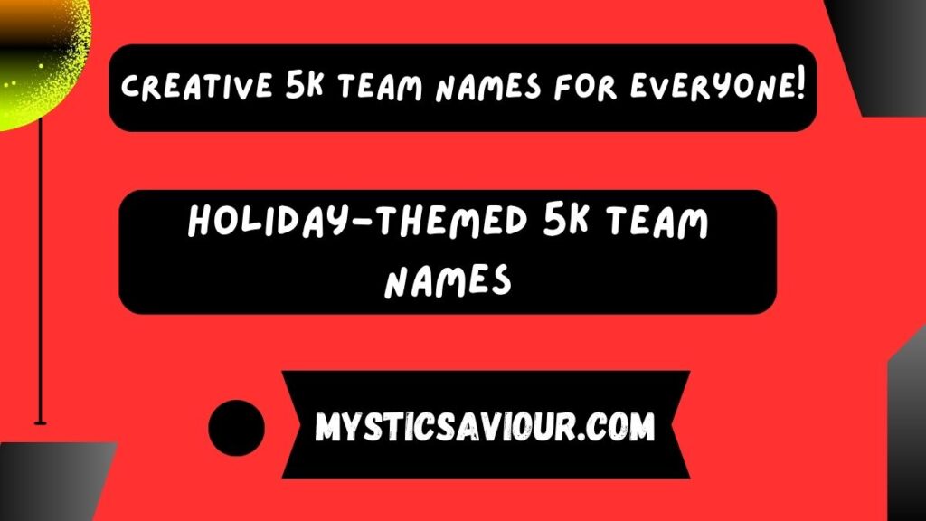 250 Creative 5K Team Names For Everyone!