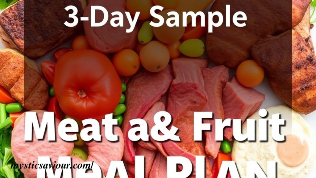 Meat and Fruit Diet: 3-Days Sample Meal Plan