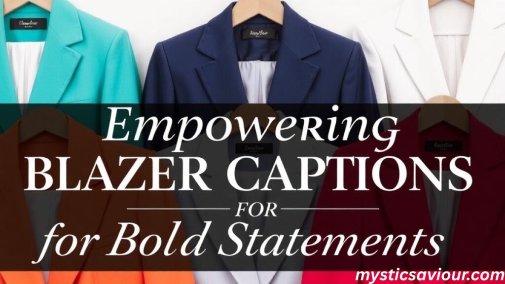 210+Blazer Captions for a Powerful Look in 2025