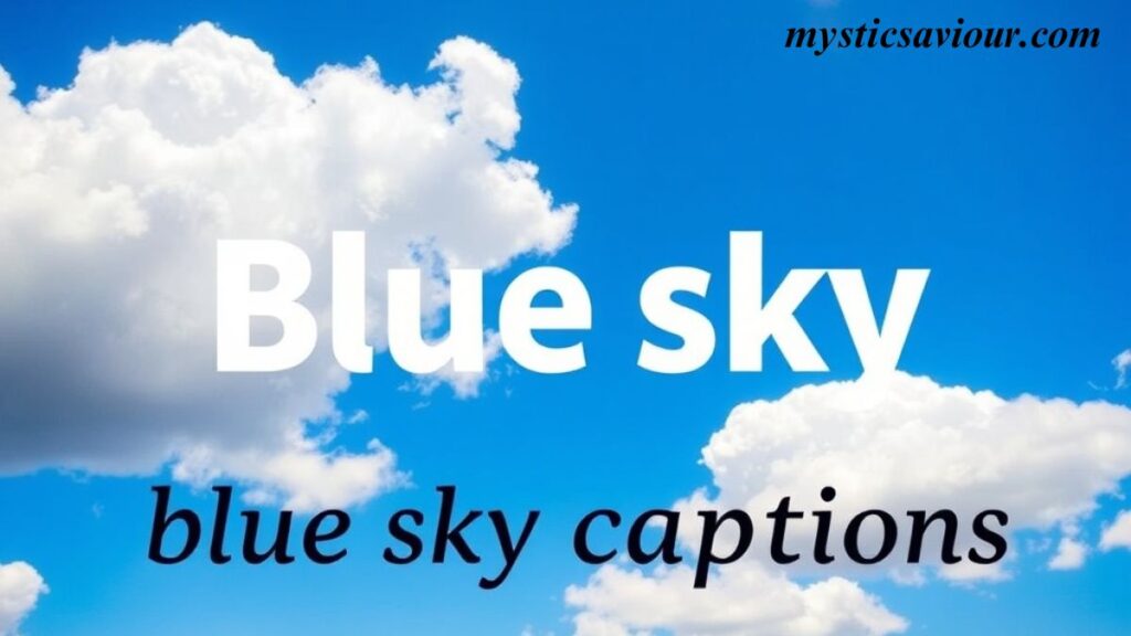 250+Best Blue Sky Captions for Instagram in 2025