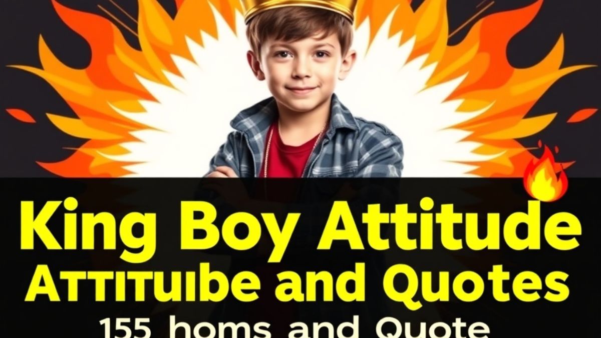 King Boy Attitude Captions and Quotes: 155+ Bold and Confident Lines 👑🔥