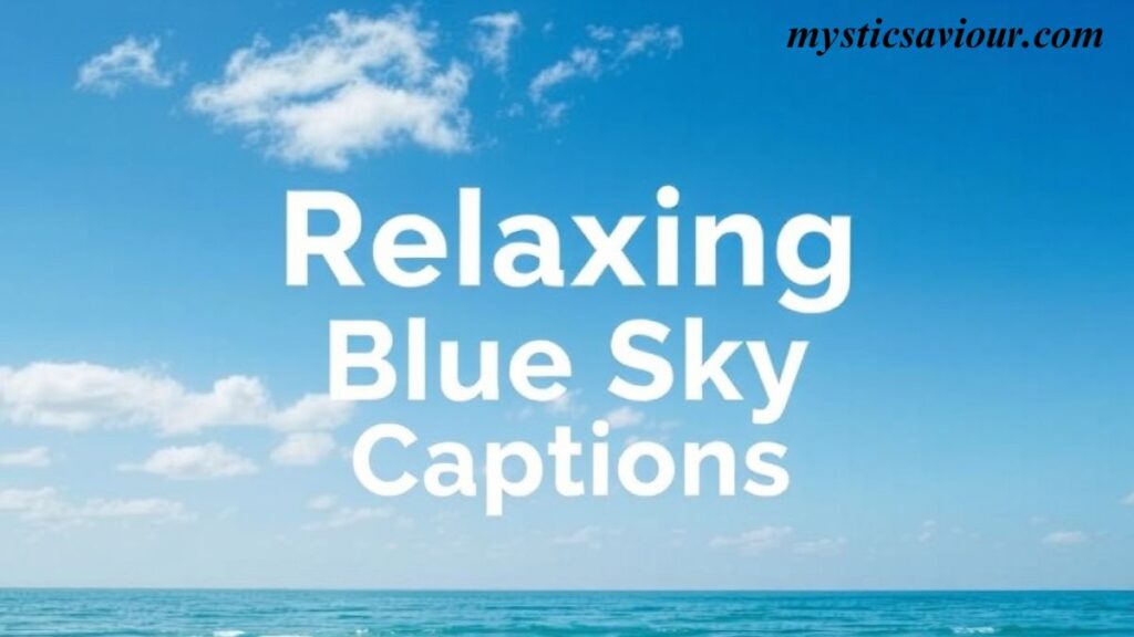 250+Best Blue Sky Captions for Instagram in 2025