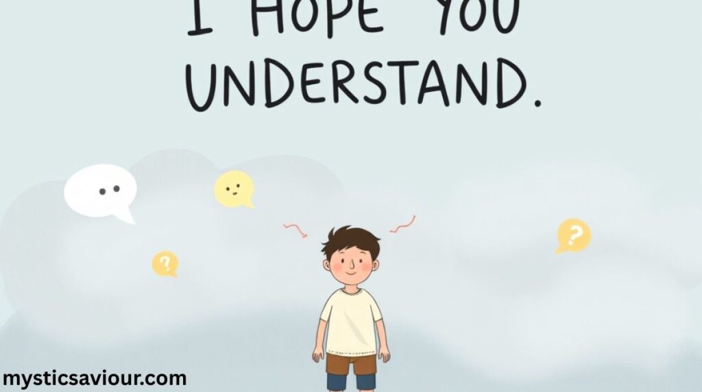 60 Other Ways to Say “I Hope You Understand”