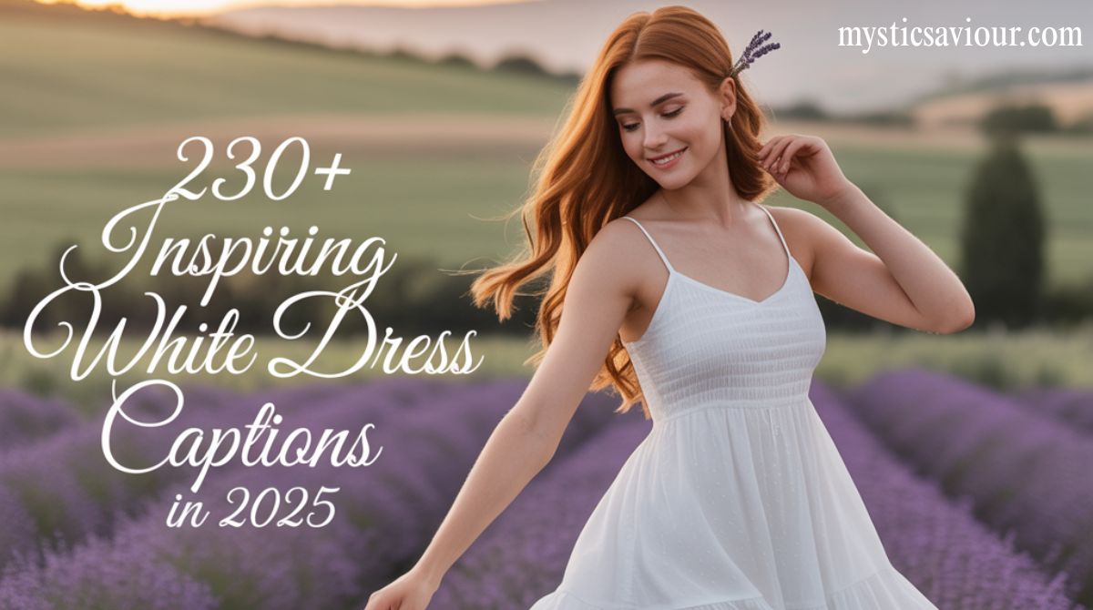 230+ Inspiring White Dress Captions in 2025