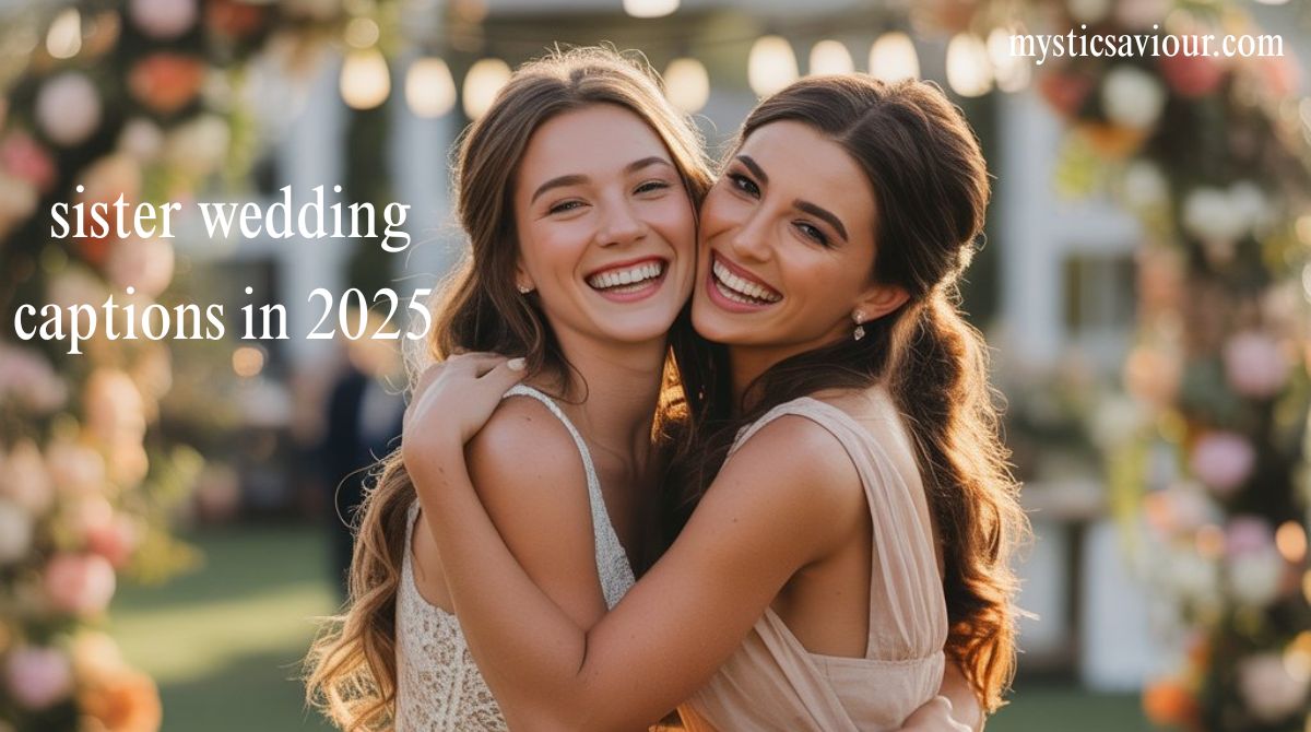 240+Perfect sister wedding captions in 2025